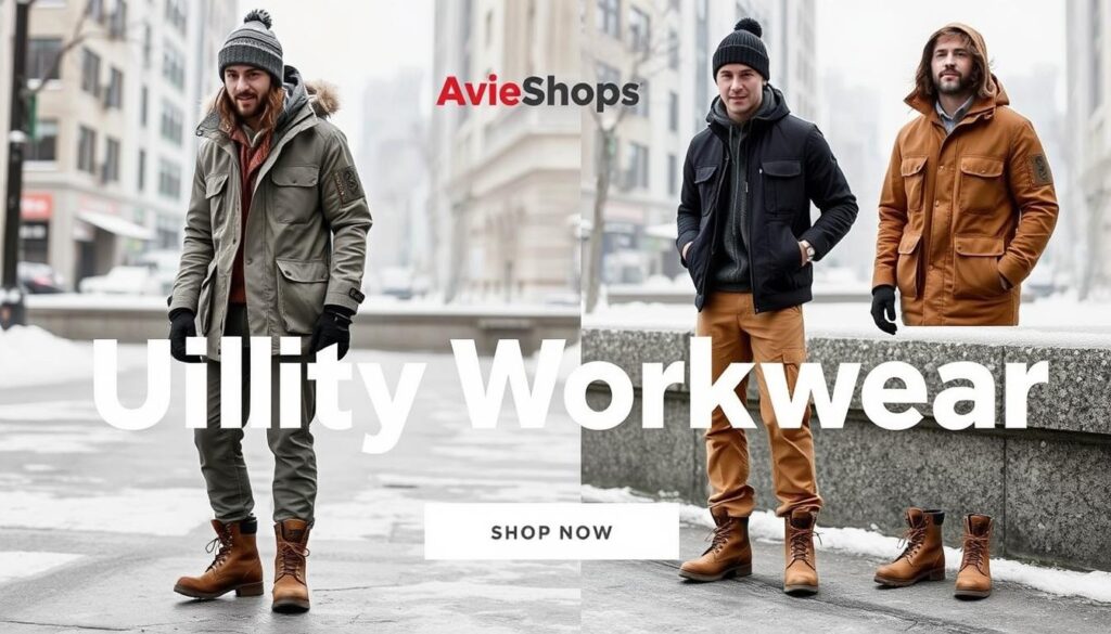 utility-inspired winter workwear